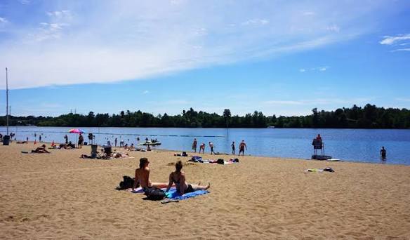 Orléans beach in summer